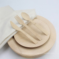 Wholesale Round Plate Eco Bamboo Plate Disposable Set Dinnerware For Party